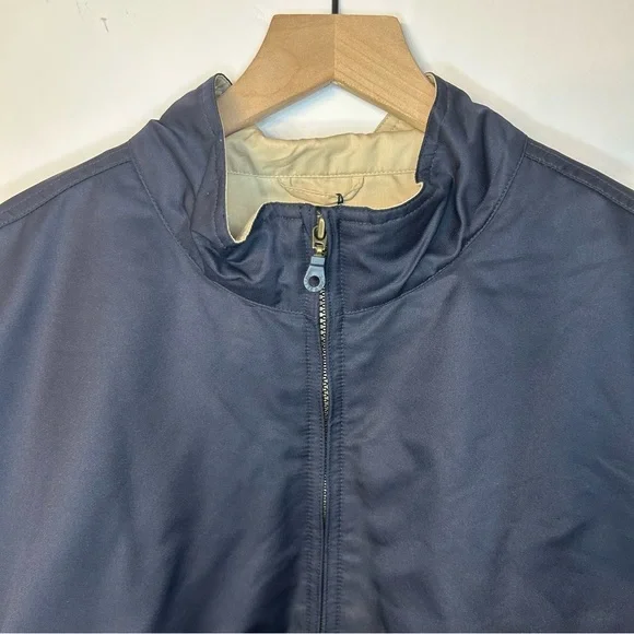 *NWT* Cutter & Buck Men’s Navy Blue and Tan Lined Weather Tech Jacket, Size XXL - Picture 2 of 10